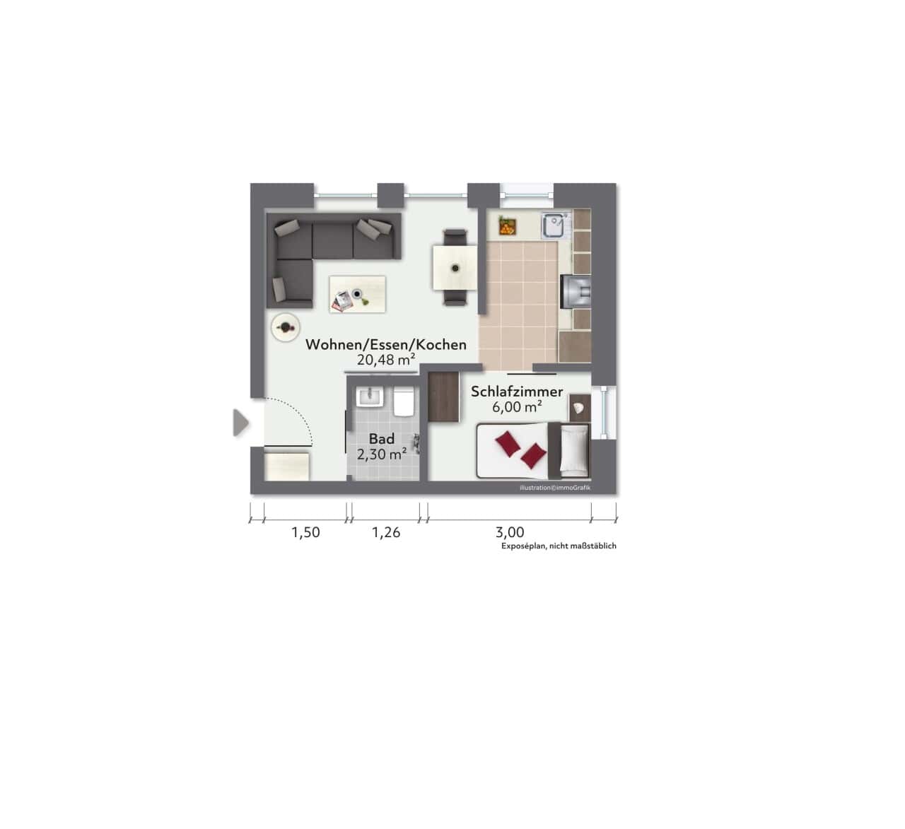 Erdgeschosswohnung in Dortmund - Hostedde – Bild 1