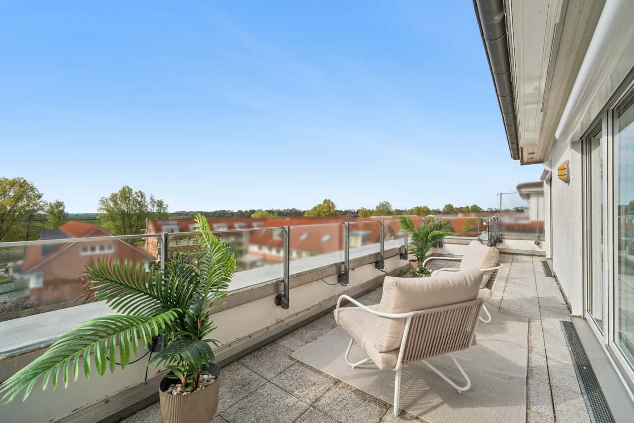 Penthouse in Horn-Lehe (Blick in das westliche Hollerland)
