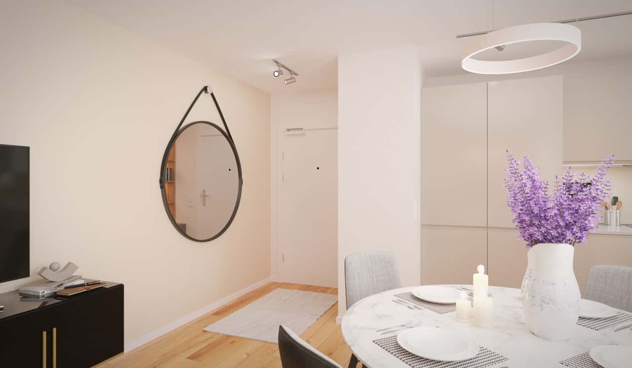 Im Herzen von Wiesbaden – 3 Zimmer-Neubau-Wohnung mit Terrasse, Parkplatz und Aufzug