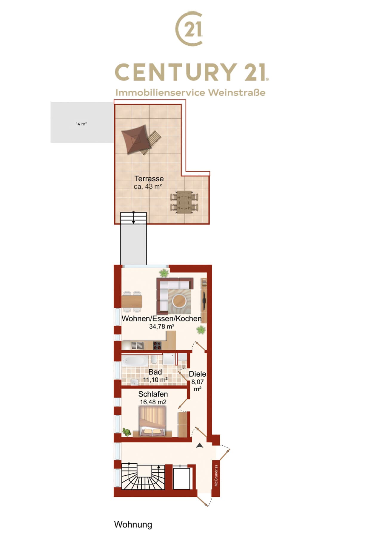 Terrassenwohnung in Neustadt – Bild 14
