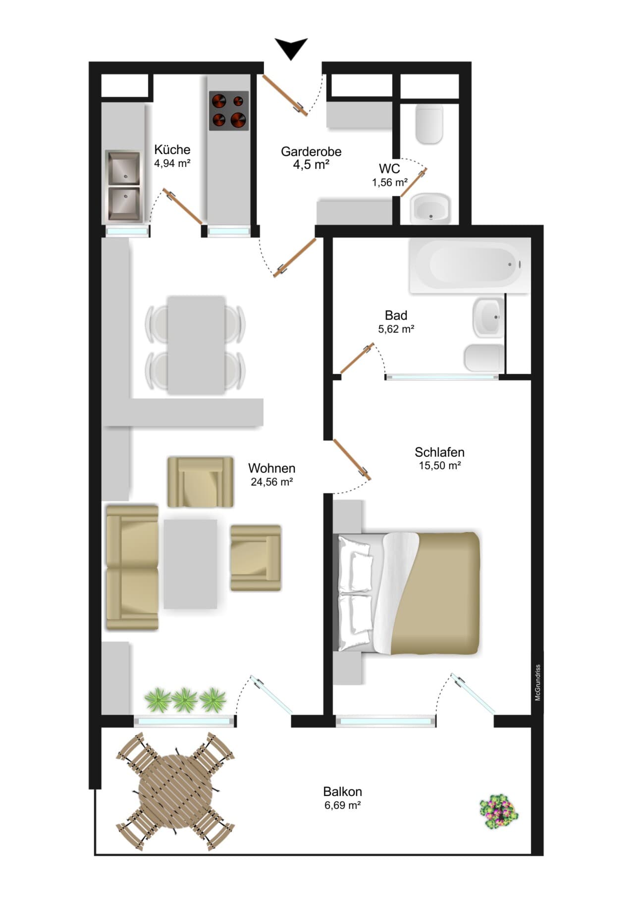 Etagenwohnung in Buseck – Bild 8