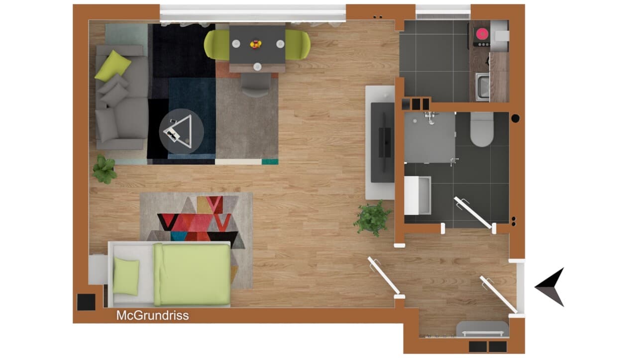 Etagenwohnung in Münster – Bild 3