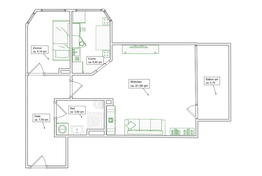 Etagenwohnung in Eichenau – Bild 21