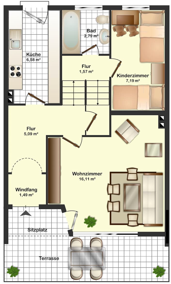Reihenmittelhaus in Hamburg/Langenbek – Bild 17