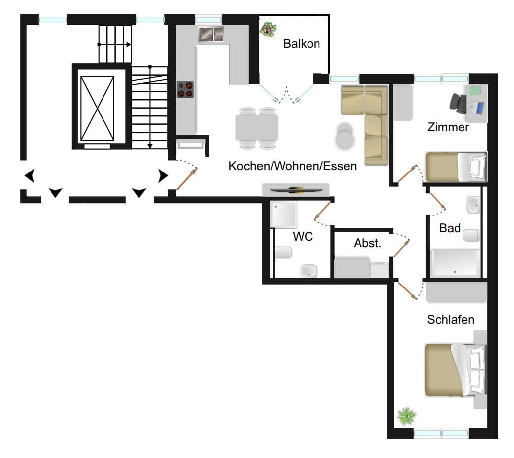 Etagenwohnung in Wiesbaden – Bild 11