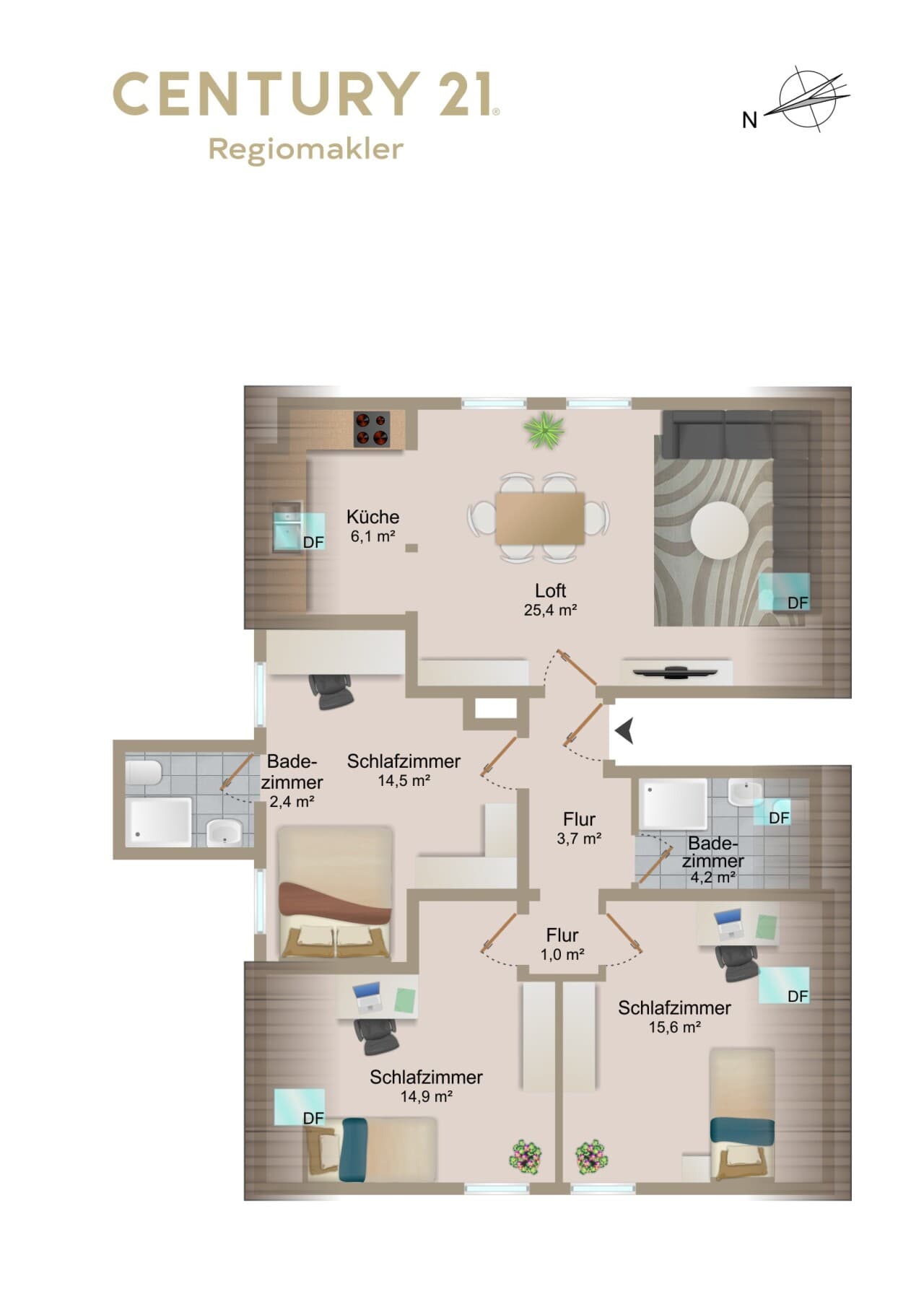 Möblierte Wohnung in Magdeburg – Bild 9