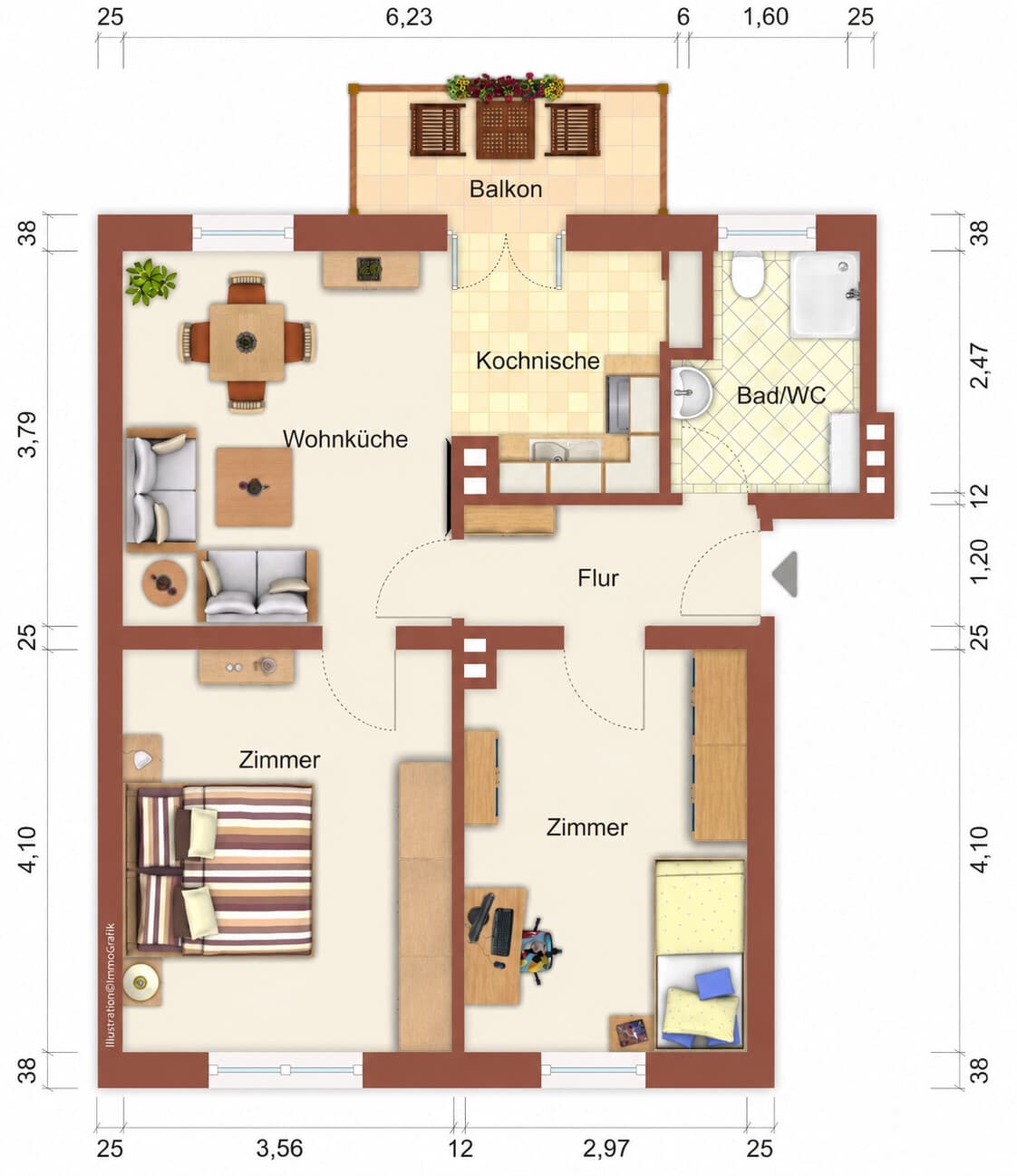 Etagenwohnung in Herne – Bild 8