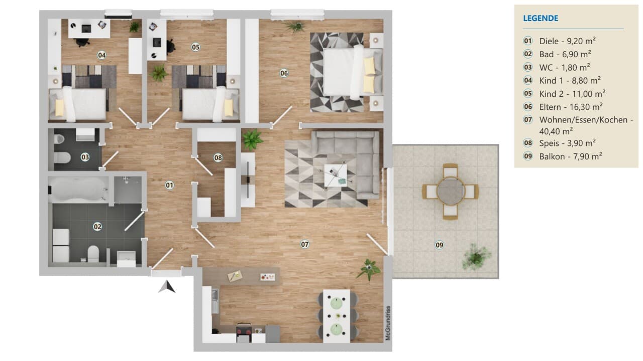 Dachgeschosswohnung in Bischofsmais – Bild 12