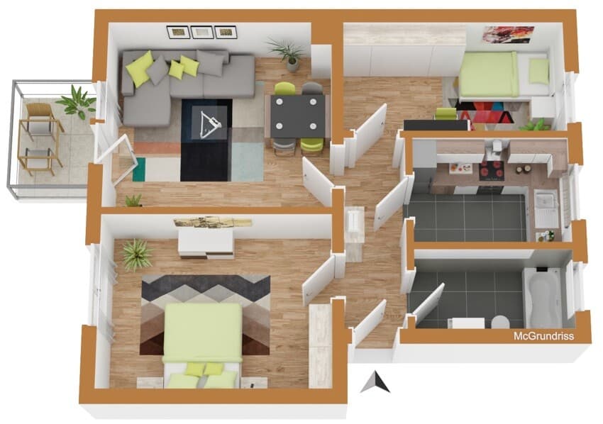 Etagenwohnung in Rostock – Bild 9