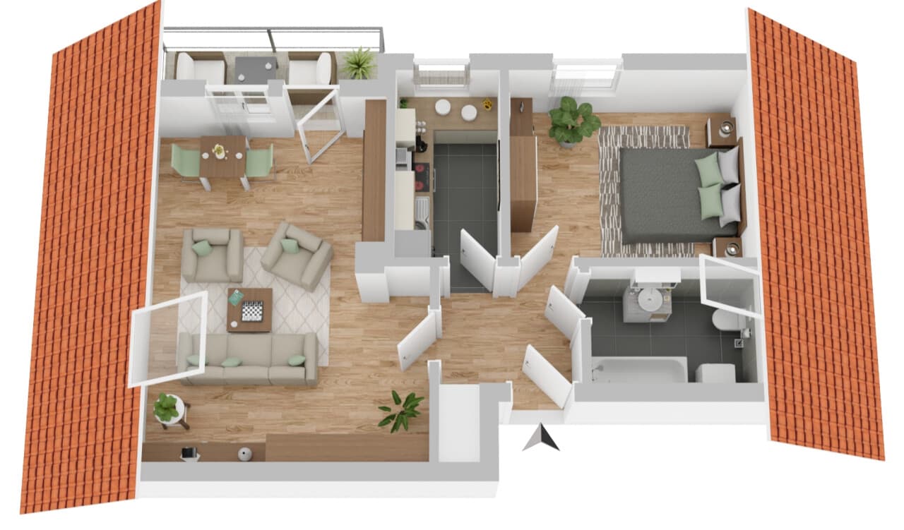 Dachgeschosswohnung in Enzklösterle – Bild 9